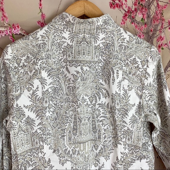 SOLD Worth New York Floral Printed Button Do - Picture 5 of 8